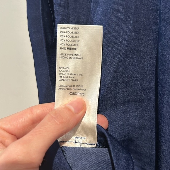 NWT Free People Remi Crop Top Large Smokey Sapphire Sleeveless Keyhole Back L - Picture 11 of 11